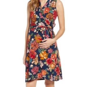 Angel Maternity Sleeveless Wrap Dress
